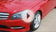 2011 MERCEDES BENZ C300 AMG RED #474929 DALLAS, TX